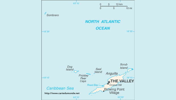 Mapa Anguila