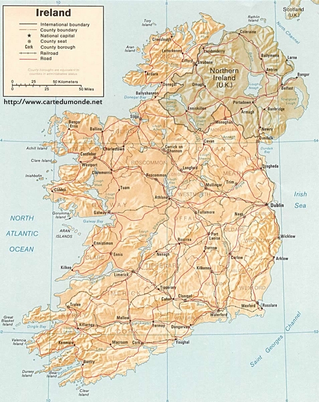 Mapa Irlanda