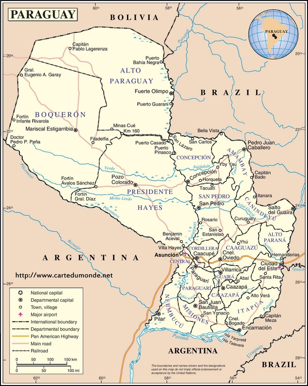 Mapa Paraguay