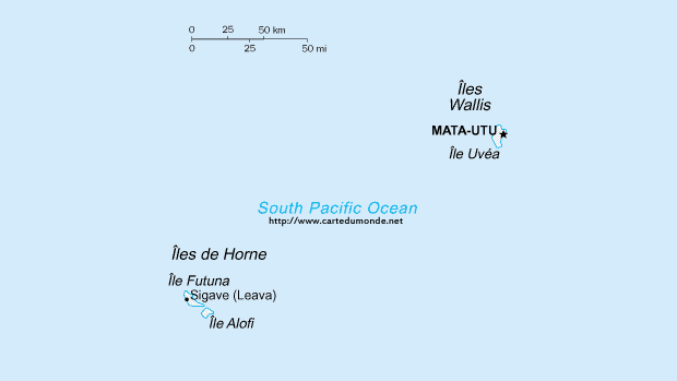 Mapa Wallis y Futuna